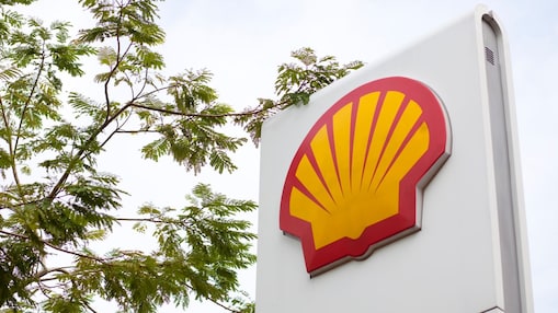 Emblème du pétoncle Shell sur une station-service