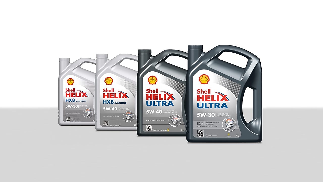 Shell Helix gamme d'huile moteur 100% synthétique
