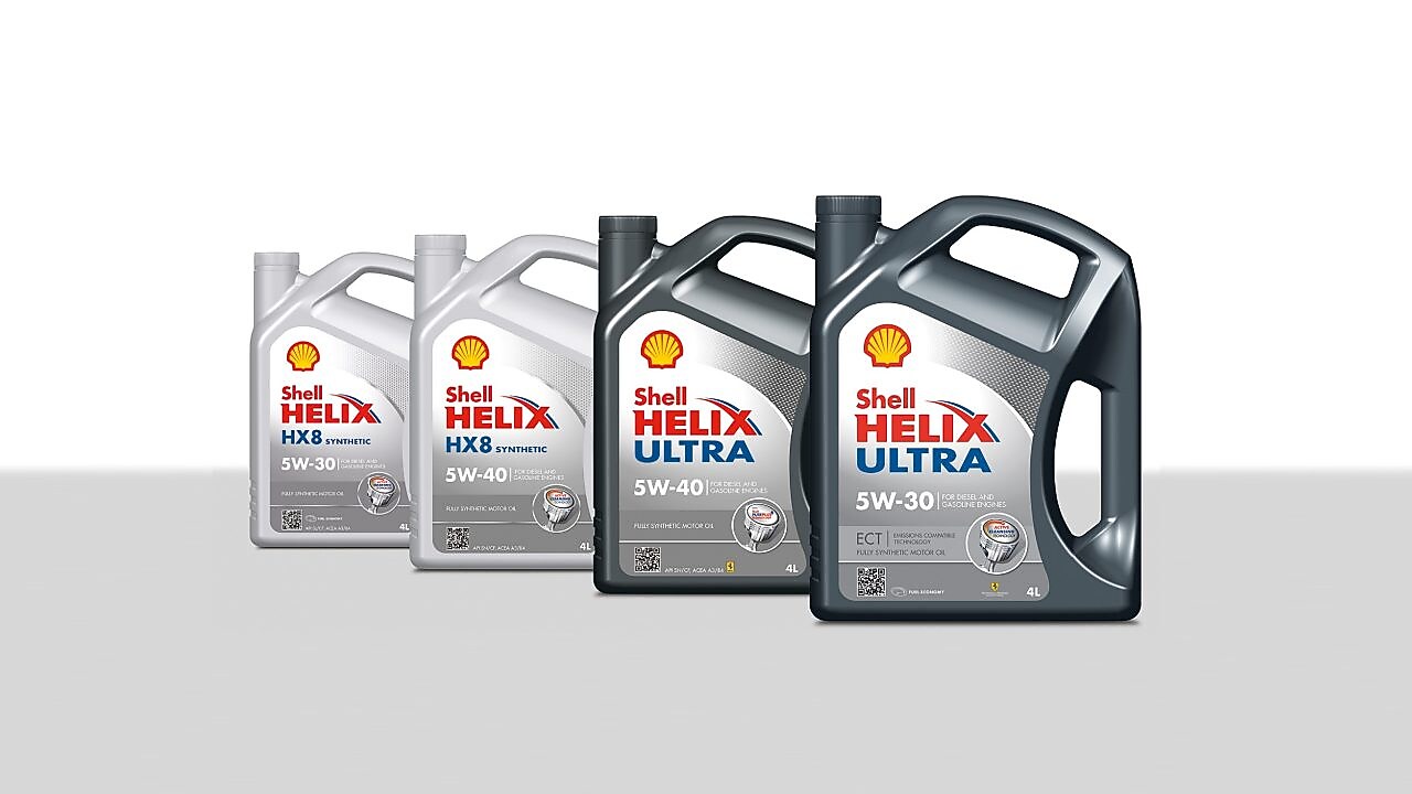 Shell Helix gamme d'huile moteur 100% synthétique