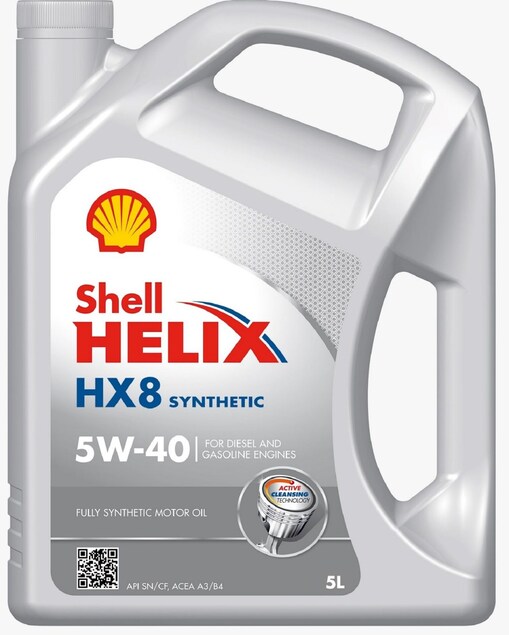 Packshot de Shell Helix HX8 Syn 5W 40